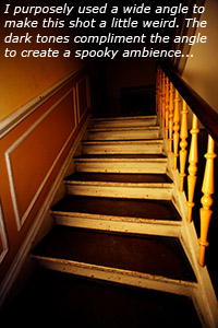 Spooky stairs and no people…